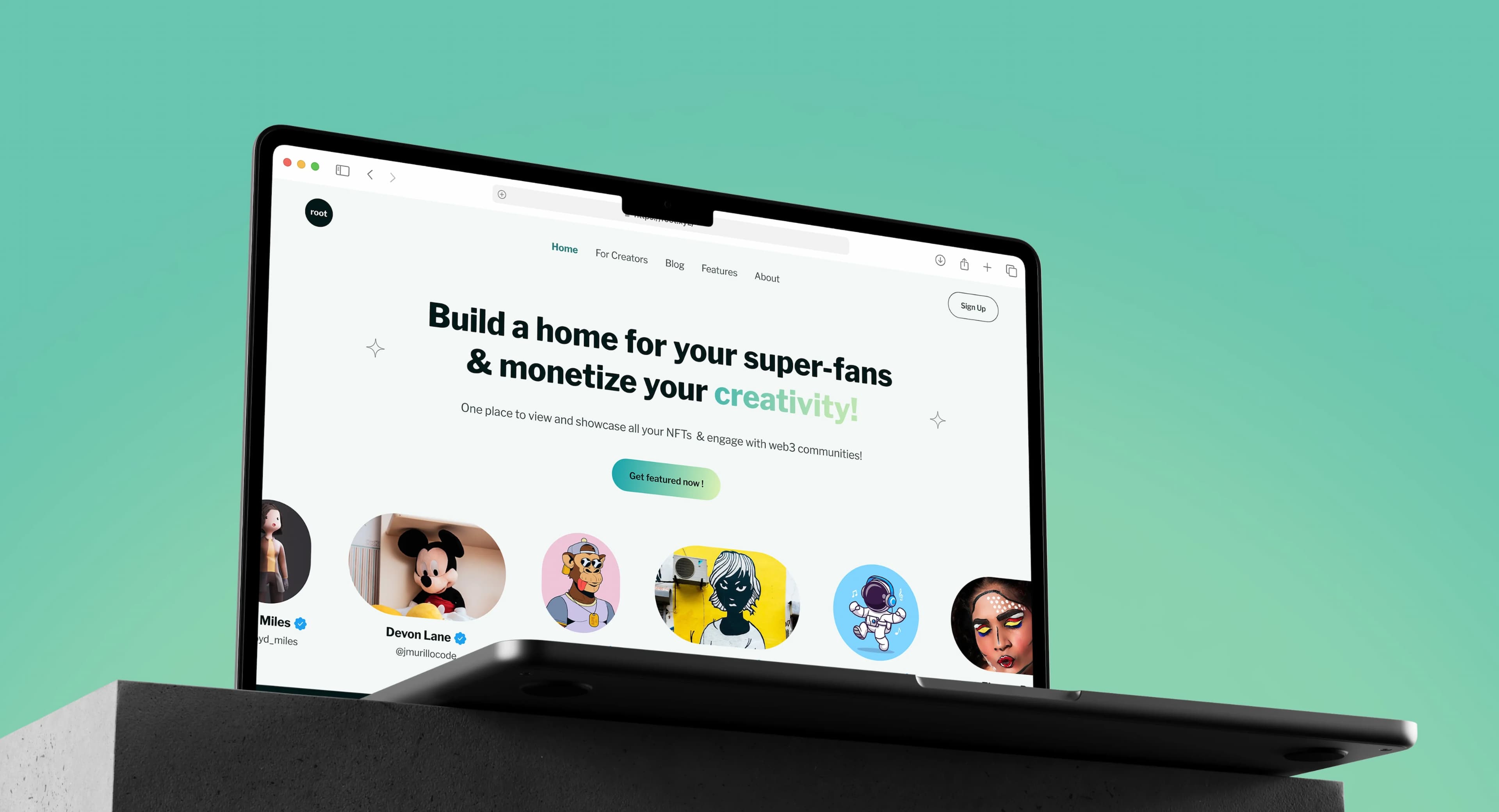 Root : Web3 platform for creators